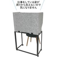 ドリックス Felmenon 吸音テレワークデスク 幅840×奥行760×高さ1350mm TDK-8040 1台（直送品）