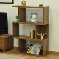 エイ・アイ・エス ロスタ ジグザグラック 幅795×奥行295×高さ1112mm ブラウン LST-1280ZS BR 1台（直送品）