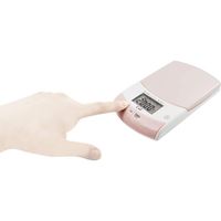 貝印 KHS 薄型デジタル計量器(2kg用ピンク) #000DL6337 1台（直送品）