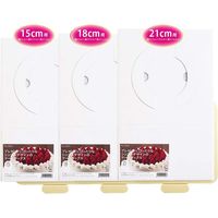 貝印 KHS ケーキボックス(15cm) ホワイト #000DL6341 1箱