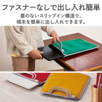 パソコンケース PCバッグ ～11.6インチ対応 取手付き スリップイン 薄型 ブラック BM-IBSIV11BK 1個 エレコム