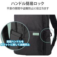 カメラバッグ リュック オフトコ off toco 2way 撥水加工 14インチPC収納 ブラック DGB-S043BK エレコム 1個