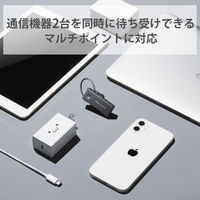 エレコム Bluetoothヘッドセット/防水/HSC10WPMP/ブラック LBT-HSC10WPMPBK 1個（直送品）