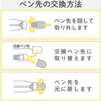 タッチペン交換用ペン先 超感度タイプ 2個入り P-TIPC02 エレコム 1個