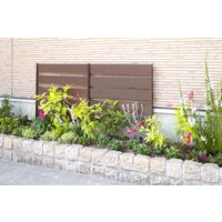 タカショー アルミガーデンフェンス ブラウン 580 2枚セット HGK-FE01B/2S 1セット（直送品）