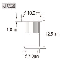 ロブテックス エビローレットナット(ラージフランジ) エコパック NSD5RMP 1パック(30個入)
