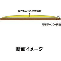 セーフラン安全用品 高耐久ラインテープ 幅50mm×30m 緑 15004 1巻