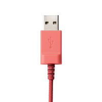 ヘッドセット こども用 両耳 USB接続 回転式マイクアーム レッド HS-KD01URD 1個 エレコム