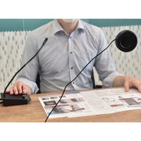 マイク＆スピーカーシステム 双方向通信 「窓口業務マイク＆スピーカー」 S-CMS21B 1台 サンコー