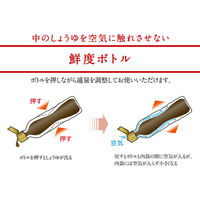 ヤマサ醤油 鮮度生活 北海道昆布しょうゆ 塩分9% 600ml鮮度ボトル 3本