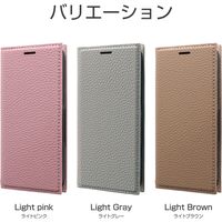 iPhone 12 mini 手帳型ケース カバー 薄型PUレザーフラップケース FOLINO ライトピンク（直送品）
