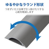 エレコム 床用モール （長サ1m・グレー） LD-GA1507/LG 1個（わけあり品）