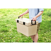 アイリスオーヤマ クーラーボックス CLー45 45L ベージュ 1個 ふたを外して洗える 抗菌加工（わけあり品）