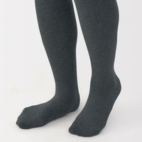 無印良品 レディース 婦人 足なり直角 かかとに合う タイツ 婦人Ｌ チャコールグレー 良品計画