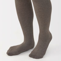 無印良品 レディース 婦人 足なり直角 かかとに合う タイツ 婦人Ｓ モカブラウン 良品計画