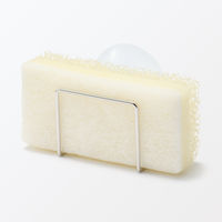 【まとめ買いセット】無印良品 ステンレス スポンジホルダー 吸盤付 約幅６×奥行５×高さ７ｃｍ 1セット（1個×12） 良品計画