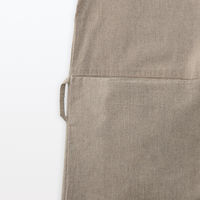 【まとめ買いセット】無印良品 着脱しやすい 割烹着 フリーサイズ ダークベージュ 1セット（1枚×2） 良品計画