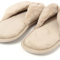 吸水生地スリッパ(HOUSEHOLD GOODS) ベージュ studio CLIP