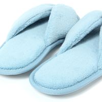 吸水生地スリッパ(HOUSEHOLD GOODS) ブルー studio CLIP