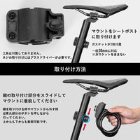 ロックブロス 自転車用ワイヤーロック RKS515-OR オレンジ 1個（直送品）