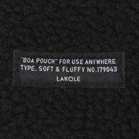 ボアミニサークルポーチ ブラック LAKOLE/ラコレ