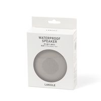 防滴ワイヤレススピーカー グレー LAKOLE/ラコレ
