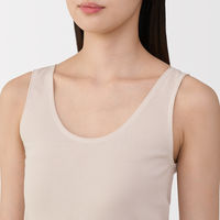無印良品 レディース 婦人 あったか綿 タンクトップ 婦人Ｍ ライトベージュ 良品計画