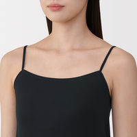 無印良品 レディース 婦人 あったか綿 キャミソール 婦人Ｓ 黒 良品計画