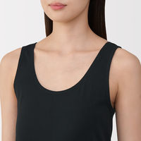 無印良品 レディース 婦人 あったか綿 タンクトップ 婦人Ｓ 黒 良品計画