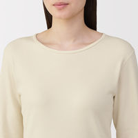 無印良品 レディース 婦人 あったか綿 ウールクルーネック長袖Ｔシャツ 婦人Ｓ アイボリー 良品計画