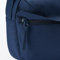 無印良品 背面ポケット付き 撥水ショルダーバッグ ライトネイビー タテ１７×ヨコ２８×マチ６ｃｍ 良品計画