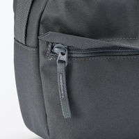 無印良品 背面ポケット付き 撥水ショルダーバッグ タテ１７×ヨコ２８×マチ６ｃｍ チャコールグレー 良品計画