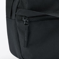 無印良品 背面ポケット付き 撥水ショルダーバッグ 黒 タテ１７×ヨコ２８×マチ６ｃｍ 良品計画