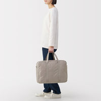 無印良品 たためる 撥水 横型ボストンバッグ ダークベージュ タテ３４×ヨコ４４×マチ２１ｃｍ 良品計画