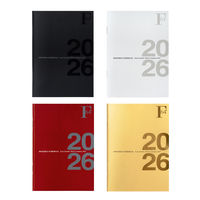【アウトレット】【2026年度版手帳】日本ノート FOB A6 ミニダイアリーノート マンスリー ホワイト PBF55W26 1冊