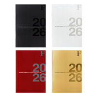 【アウトレット】【2026年度版手帳】日本ノート FOB A5 ダイアリーノート マンスリー ブラック PBF48K26 1冊