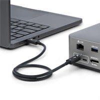 Startech.com Thunderbolt 5ケーブル 1m 8K60Hz 240W PD ブラック TBLT5MM1M240W 1個（直送品）
