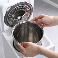 YAMAZEN スチーム式加湿器 上部給水 炊飯器型 内釜取外し 容量3.4L 加湿量550ml KSF-S34(W) 1台