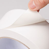 アスクル 現場のチカラ カラー布テープ 白 幅50mm×長さ25m エコノミータイプ 1巻 オリジナル