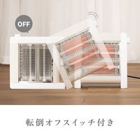 電響社 ゼピール 電気ストーブ 800W ZDQー08BーW 1台
