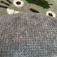 センコー となりのトトロ　ゆっくり　マット　アクセントマット　約65×48cm　グレー TOB161014 1個（直送品）