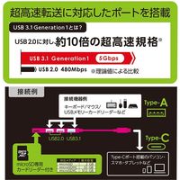 アルミ極薄USBハブ【STIX】　USB3.1Gen1(3.0)+2.0 Type-C変換3ポート&マイクロSDカードリーダー付ハブ/グレー（直送品）