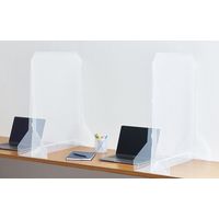 【アウトレット】キングジム クリアーパーティション Mサイズ 幅60×高さ70cm 8160トウ 1台【終売品】