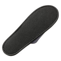 スリッパ 携帯 使い切りベロア調（携帯用袋付き） 室内用 来客用   ダークグレー 1セット(100足入）