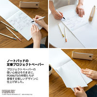 オキナ プロジェクトペーパー B5　5mm方眼 50枚 スヌーピー PPPB5 1冊