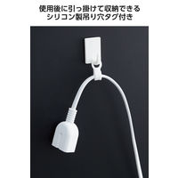 延長コード 2m 1個口 電源タップ 絶縁キャップ ホコリ防止シャッター 耐トラッキング 白 ECT-4220WH エレコム 1個（直送品）