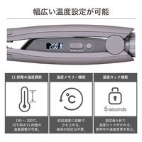 ストレート ヘアアイロン 15mm スリムプレート シルクコーティング スモーキーグレー NIS300B-H テスコム 1個（直送品）