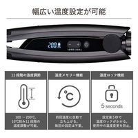 ストレート ヘアアイロン 15mm スリムプレート シルクコーティング ブラック NIS300B-K テスコム 1個（直送品）