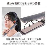 ストレート ヘアアイロン 25mm シルクコーティング プロテクトイオン スモーキーグレー NIS500B-H テスコム 1個（直送品）
