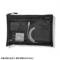 サンワサプライ マルチメッシュケース(ブラック) IN-MS2BK 1個
